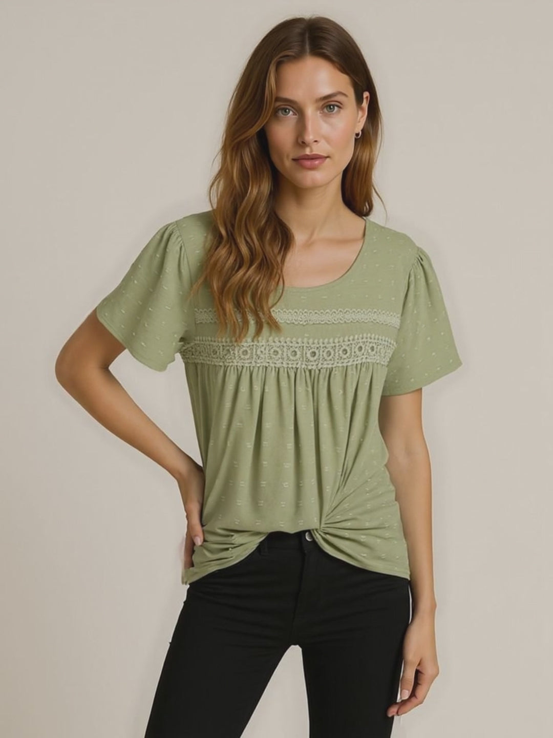Ysoline | Blouse à volants manches longues