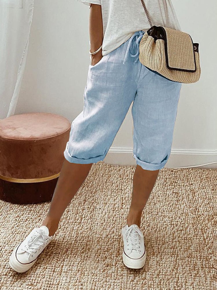 Femme portant Shorts Sabine | Panta Court à Cordon de Serrage pour Femmes