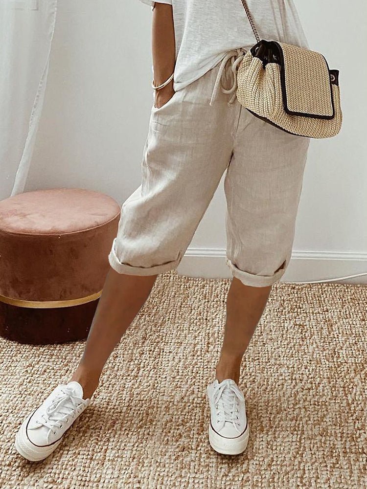 Femme portant Shorts Sabine | Panta Court à Cordon de Serrage pour Femmes