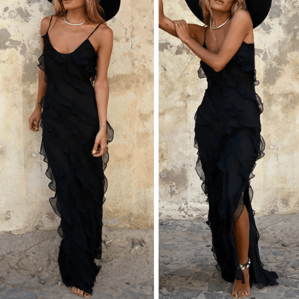 Femme portant Robes Selestina | Femme Robe Longue Élégante