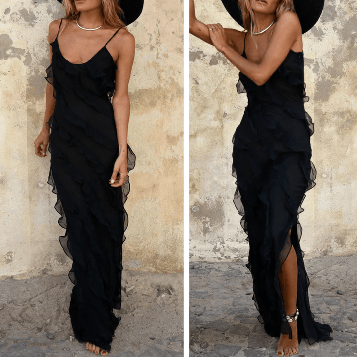 Femme portant Robes Selestina | Femme Robe Longue Élégante