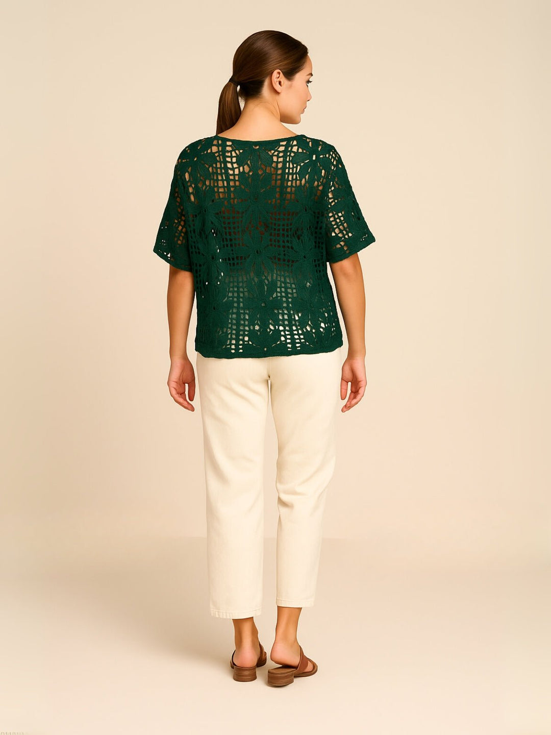 Femme portant Blouse Séryne | Haut de plage à manches chauve - souris