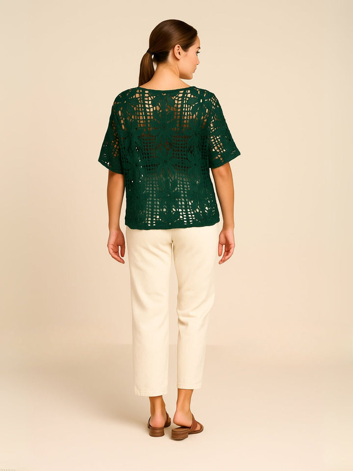 Femme portant Blouse Séryne | Haut de plage à manches chauve - souris