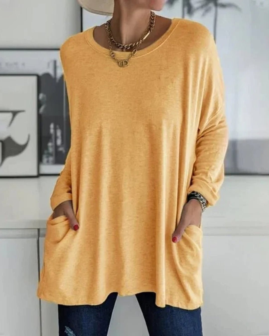 Femme portant Pull Solea | Pull - Over Douillet et Chic