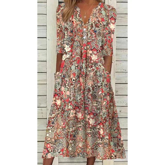 Femme portant Robes Sorvalia | Femme Robe Boho Élégante