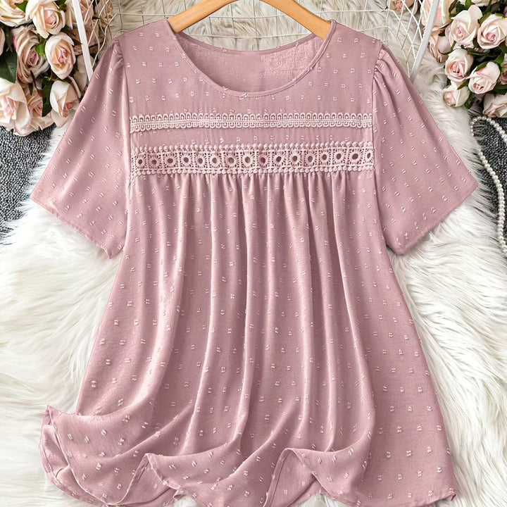 Femme portant Blouse Ysoline | Blouse à volants manches longues