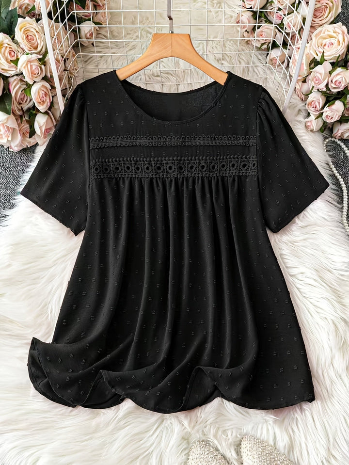 Femme portant Blouse Ysoline | Blouse à volants manches longues
