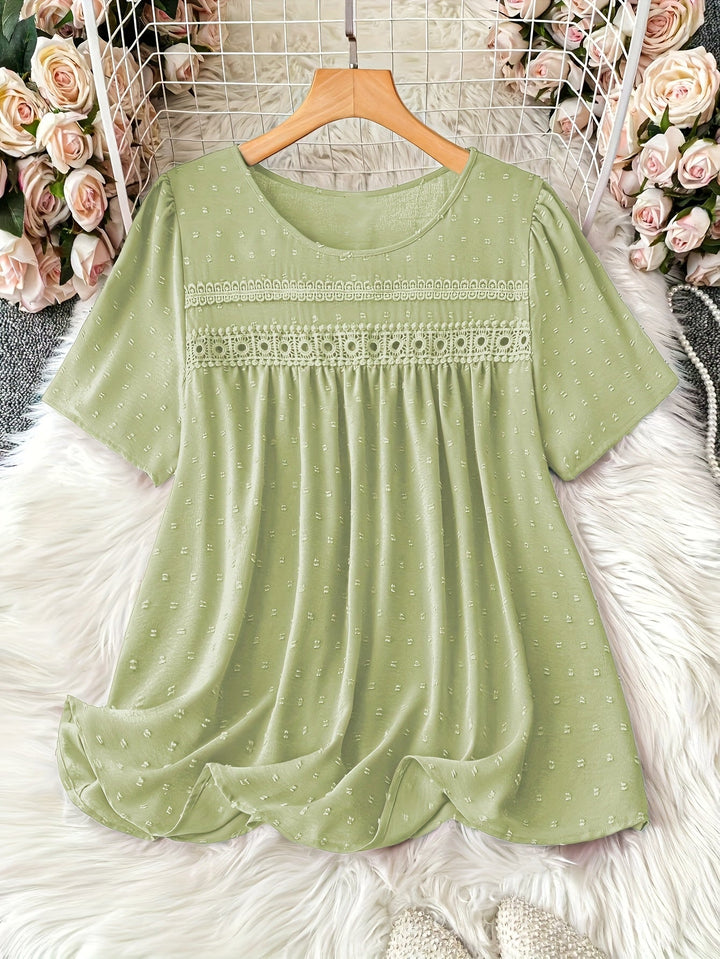 Femme portant Blouse Ysoline | Blouse à volants manches longues
