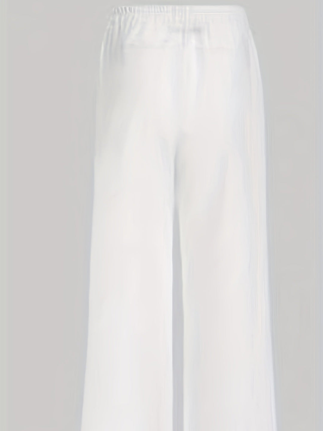 Femme portant Pantalon En Lin Ysoria | Pantalon fluide à fleurs brodées